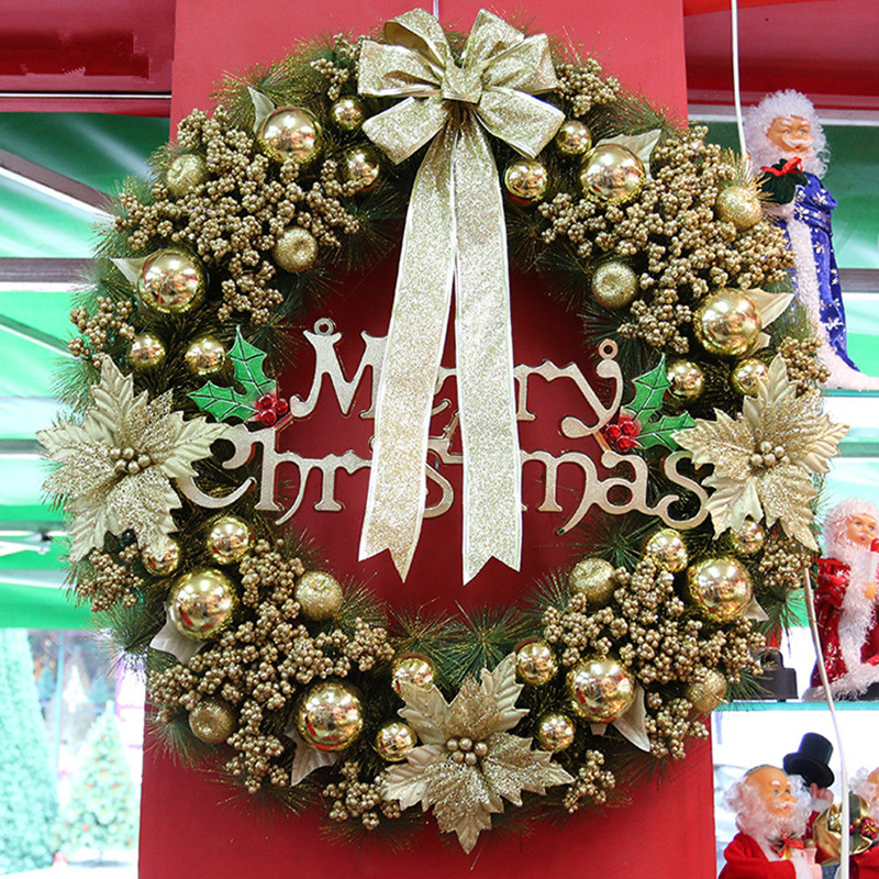 聖誕花環 30cm40cm50cm 60cm聖誕球聖誕裝飾花環 聖誕門掛裝飾品